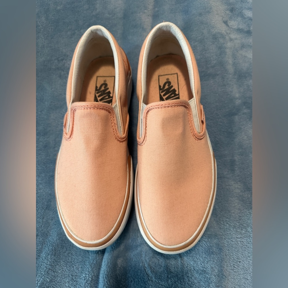 Peach vans platforms only worn a few times